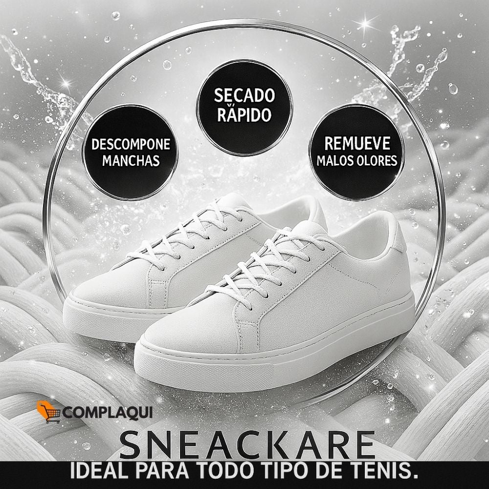 SNEACKARE Espuma Limpiadora, GRATIS CEPILLO Y TOALLA