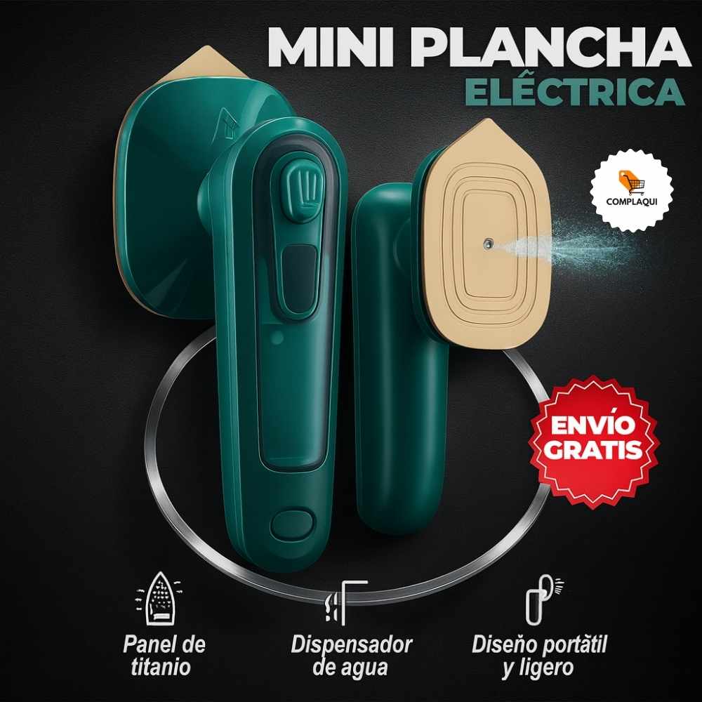 MINI PLANCHA A VAPOR PORTÁTIL VIAJERA