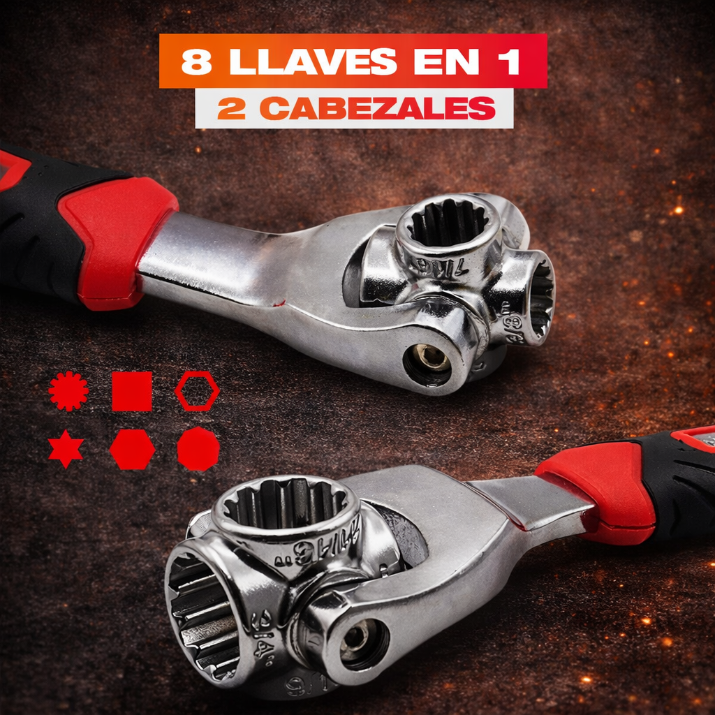 LLAVE INGLESA MULTIFUNCIONAL 8 EN 1
