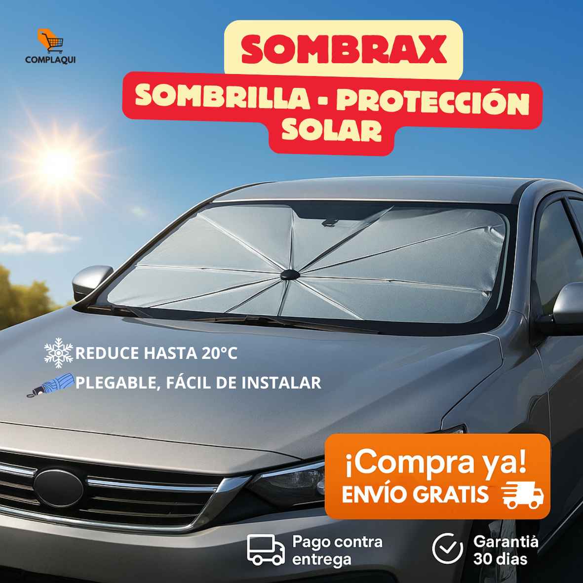 SOMBRAX® SOMBRILLA PARA TODO TIPO DE CARRO