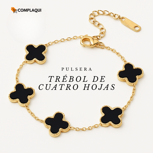Pulsera Trebol Van Cleef | Baño de Oro + Caja Premium Gratis✨