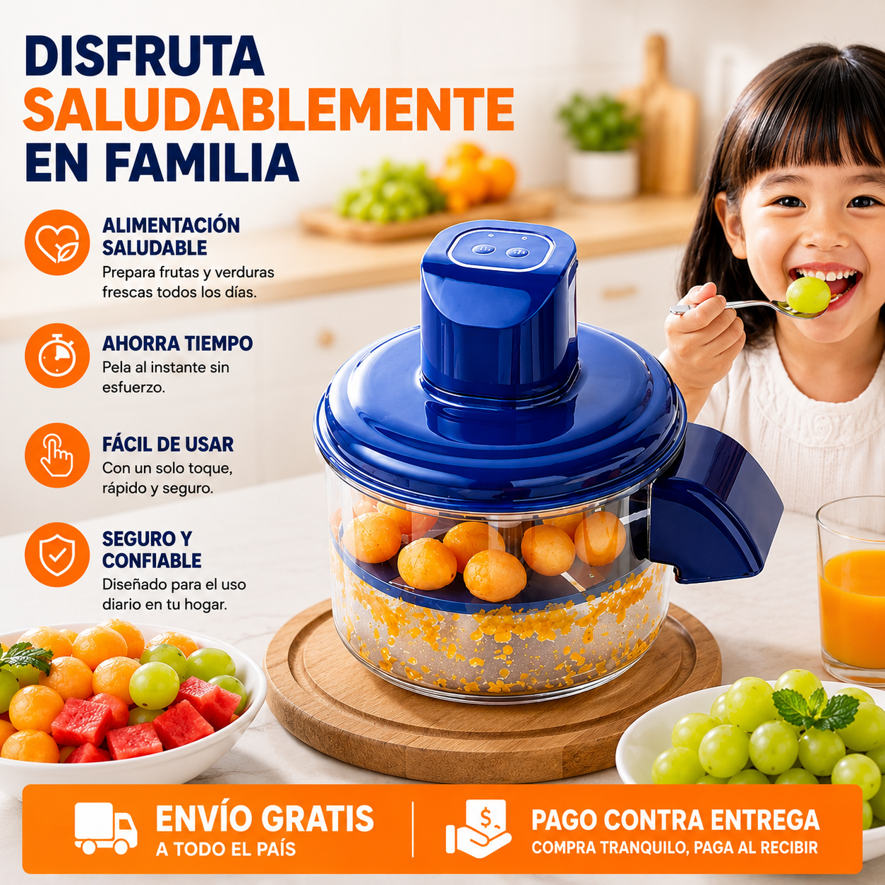 PELADOR ELÉCTRICO DE FRUTAS Y VERDURAS