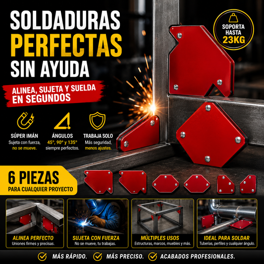 KIT ESCUADRAS MAGNETICAS X6