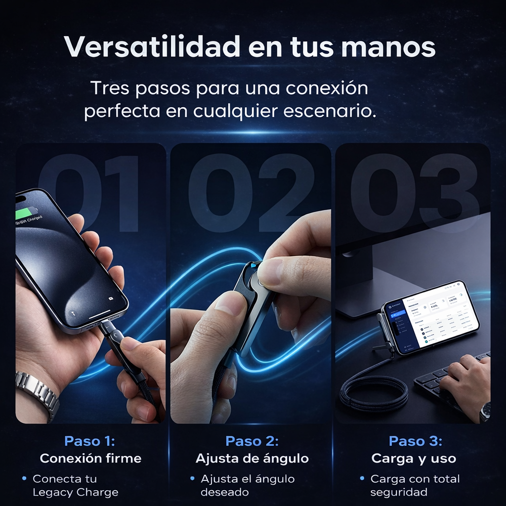 CABLE 2 EN 1 - CARGA RÁPIDA Y SOPORTE